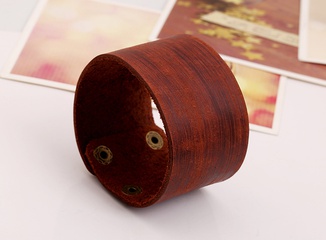 Leather Fashion Geometric bracelet  (brown) NHPK1340-brown