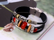 Alloy Fashion Geometric bracelet  red NHPK1301redpicture2