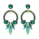 Plastic Fashion Geometric earring  green NHJJ4563greenpicture1