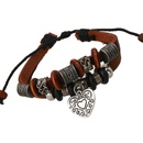 Leather Fashion Geometric bracelet  brown NHPK1543brownpicture1