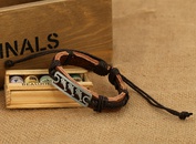 Leather Fashion Geometric bracelet  Fourcolor ropes are made NHPK1675Fourcolor ropes are madepicture3