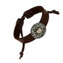 Leather Vintage Geometric bracelet  black NHPK1698blackpicture3