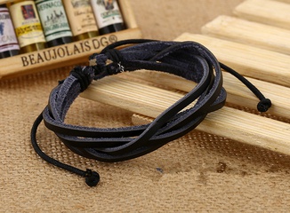 Alloy Fashion Geometric bracelet  (black) NHPK1701-black