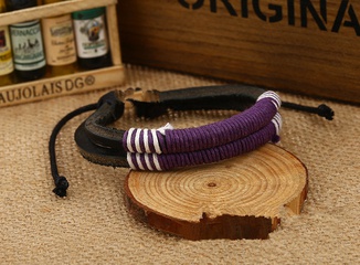 Alloy Fashion Geometric bracelet  (purple) NHPK1851-purple