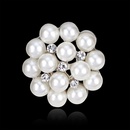 Alloy Korea Flowers brooch  AA078A White k NHDR2407AA078A White kpicture1