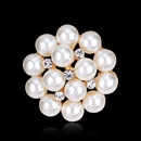 Alloy Korea Flowers brooch  AA078A White k NHDR2407AA078A White kpicture2