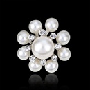 Alloy Korea Flowers brooch  AA078A White k NHDR2407AA078A White kpicture3