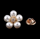 Alloy Korea Flowers brooch  AA078A White k NHDR2407AA078A White kpicture9
