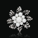 Alloy Korea Flowers brooch  AA078A White k NHDR2407AA078A White kpicture10