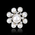 Alloy Korea Flowers brooch  AA078A White k NHDR2407AA078A White kpicture22