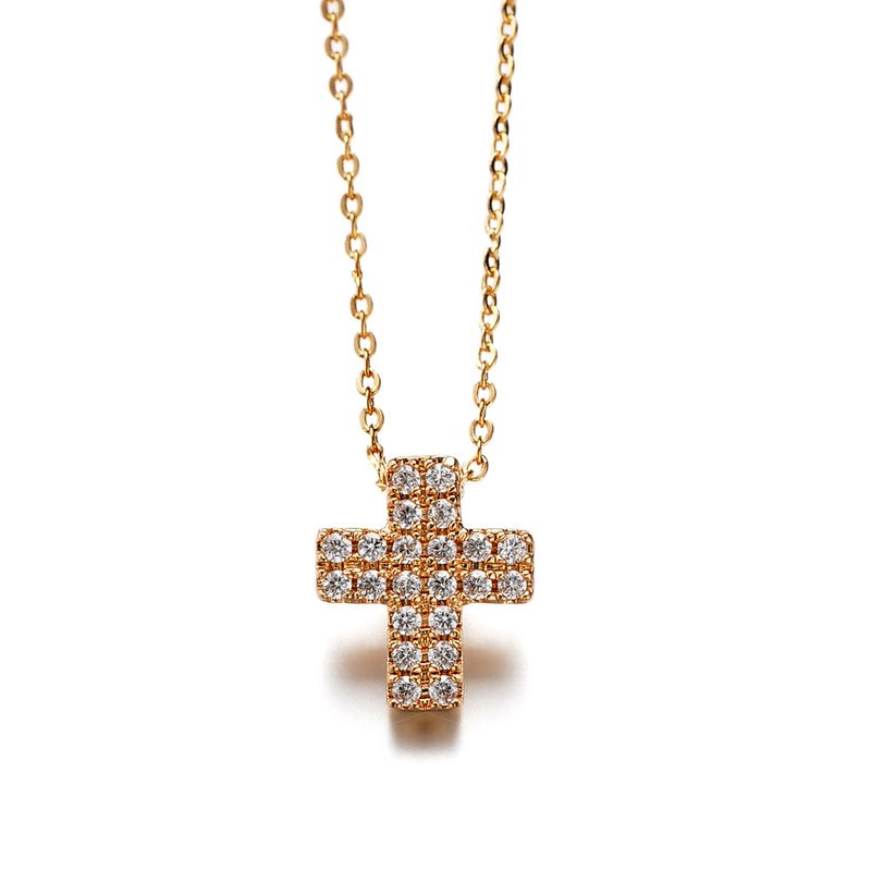 Copper Korea Geometric necklace  Rose alloy NHLJ3710Rose alloy