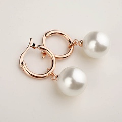Alloy Fashion Geometric earring  (Alloy white beads) NHLJ3719-Alloy white beads