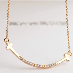 Alloy Korea Geometric necklace  (Rose alloy) NHLJ3722-Rose alloy