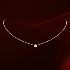 Alloy Korea Geometric necklace  (Rose alloy) NHLJ3761-Rose alloy