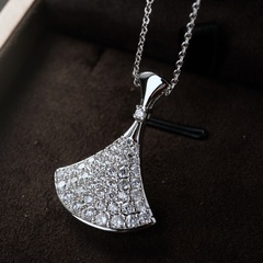 Copper Fashion Geometric necklace  (White alloy) NHLJ3779-White alloy