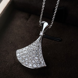 Copper Fashion Geometric necklace  White alloy NHLJ3779White alloypicture1