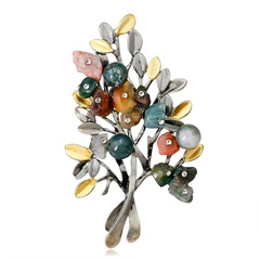 Alloy Korea Flowers brooch  (AF009-A) NHDR2443-AF009-A