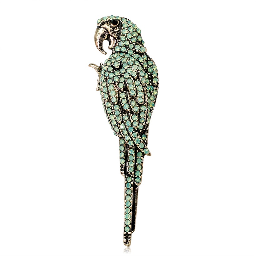 Bijoux Fantaisie Broches | Nouvellecoren Style Animal Broche Mode Simple Perroquet Alliage Diamant Corsage Pour Dames Charpe Boucle Spot - QT19841