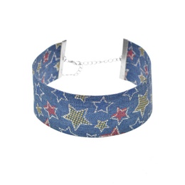 Cloth Fashion Geometric necklace  C1734 blue NHXR2207C1734 bluepicture1