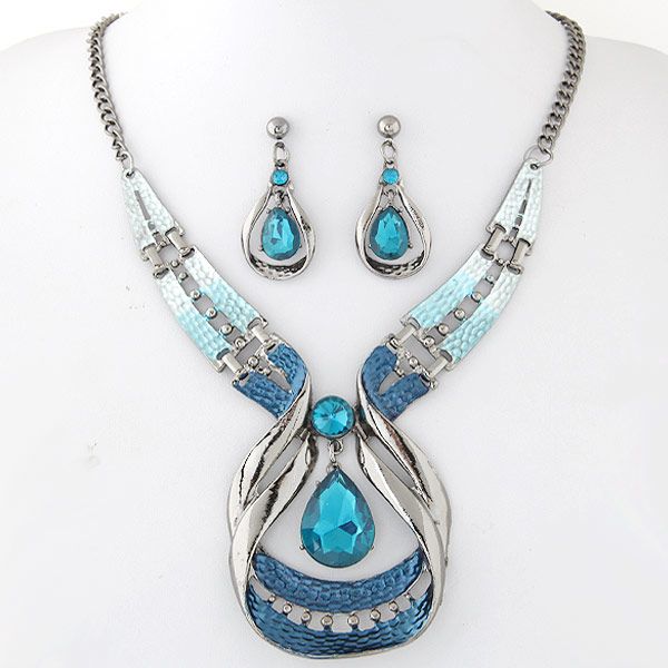 Alloy resin necklace NHNSC5234