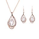 Occident alloy Drill set earring + necklace NHXS0626picture2