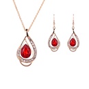 Occident alloy Drill set earring + necklace NHXS0626picture3