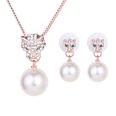 Occident alloy Drill set earring + necklace NHXS0609picture3