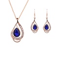 Occident alloy Drill set earring + necklace NHXS0626picture7