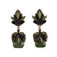 Occident alloy Geometric earring  green  NHJQ5678picture3