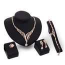 Occident alloy Drill set earring + necklace + Bracelet NHXS0684picture1
