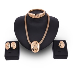 Occident and the United States alloy Rhinestone Necklace set (18K alloy / 61164328)  NHXS1291