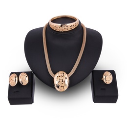 Occident and the United States alloy Rhinestone Necklace set 18K alloy  61164328  NHXS1291picture1