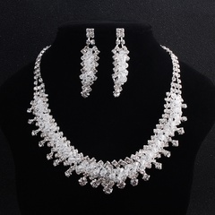 Alloy Fashion  necklace  (white) NHHS0019-white