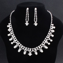 Alloy Fashion  necklace  (white) NHHS0038-white