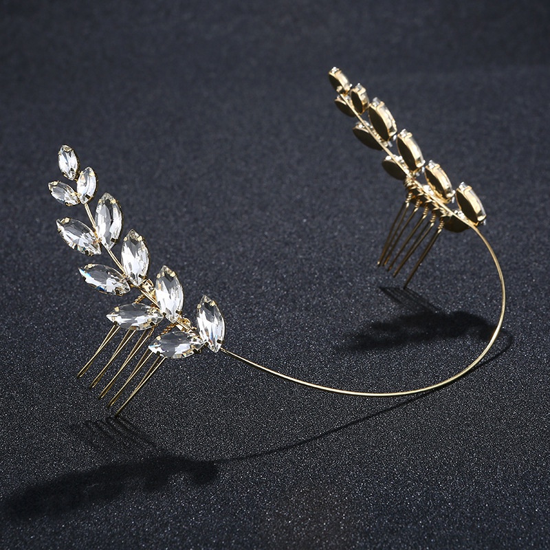 Imitated crystalCZ Simple Geometric Hair accessories  Alloy NHHS0044Alloy