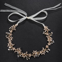 Europäisches und amerikanisches Luxus-High-End-Braut Stirnband hand gefertigte Perlen braut Kopfschmuck Wald Stirnband Großhandel