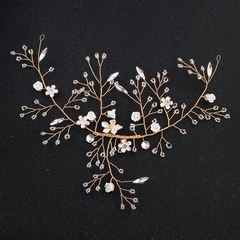 Beads Fashion Flowers Hair accessories  (Alloy) NHHS0116-Alloy