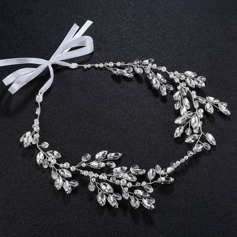 Europische und amerikanische neue hand gefertigte Perlen Stirnband Stirnband weibliche edle Atmosphre Braut schmuck symmetrisches Strass Braut Stirnband