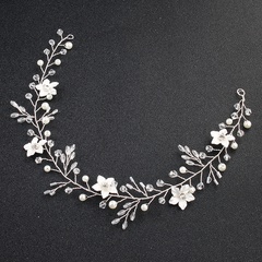 Imitated crystal&CZ Fashion Flowers Hair accessories  (Alloy) NHHS0192-Alloy