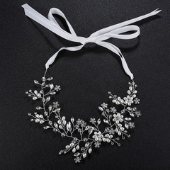 Europäische und amerikanische exquisite Hochzeits kopfschmuck ins Perlen hand gefertigtes Haarband Sen Strass platte Haarband Braut und Make-up Schmuck