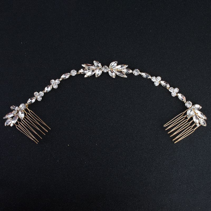 Imitated crystalCZ Fashion Sweetheart Hair accessories  Alloy NHHS0297Alloy