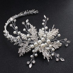 Braut kopfschmuck Europäische und amerikanische neue Brautkleid Accessoires hand gefertigte Perlen haarband exquisite Reis perlen Strass Haarband