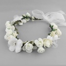 Cloth Simple Flowers Hair accessories  white NHHS0315whitepicture1