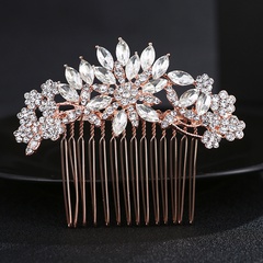 Alloy Korea Flowers Hair accessories  (Rose alloy) NHHS0342-Rose alloy