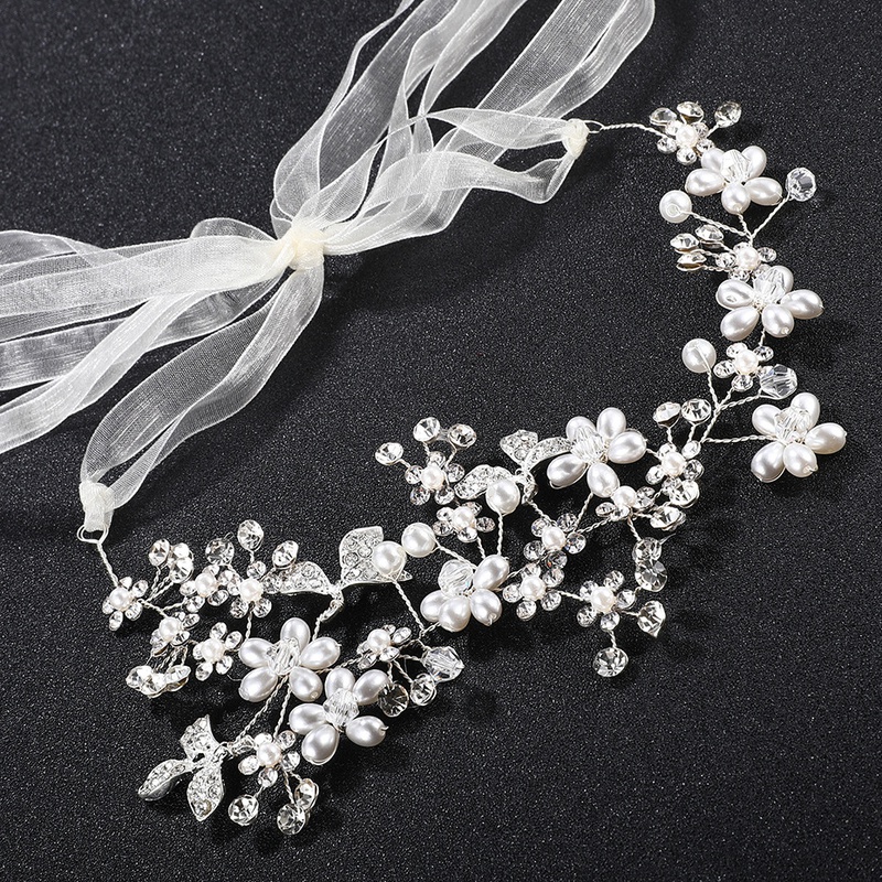 Neue Braut kopfschmuck Koreanische hand gefertigte Haarschmuck HighEnd Perl Strass Haarband Hochzeits schmuck Hochzeits kleid Accessoires