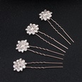 Imitated crystalCZ Fashion Geometric Hair accessories  Rose alloy NHHS0183Rose alloypicture3