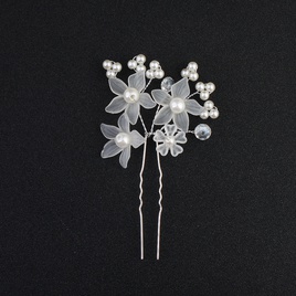 Alloy Fashion Flowers Hair accessories  white NHHS0228whitepicture4