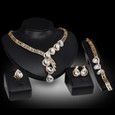 Occident alloy Drill set earring + necklace + Bracelet NHXS0794picture1