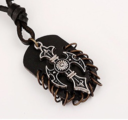 Alloy Fashion Geometric necklace  (black) NHPK1703-black