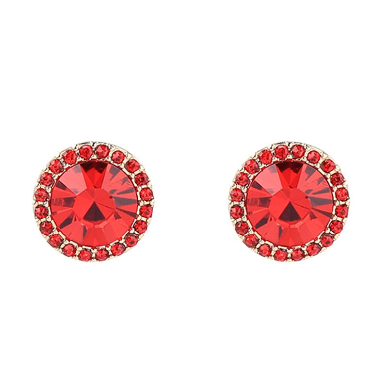 Alloy Fashion Flowers earring  Red1 NHQD5334Red1